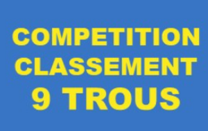 Compétition de classement - Golf de Paris (PGCC) 
